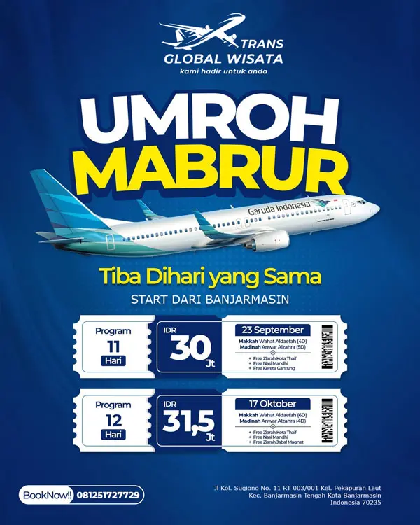 PAKET UMROH TRANS GLOBAL WISATA SAMPLE